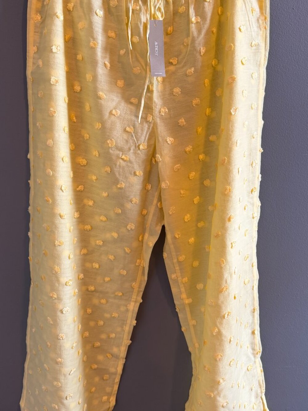 J Crew Beach Pant with pom-poms Small
